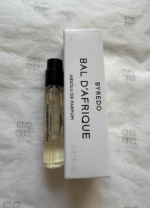 Byredo bal d’afrique absolu de parfum