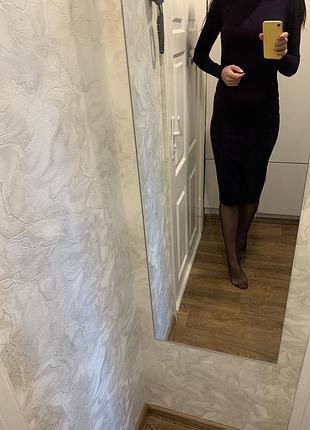 Трикотажное платье миди