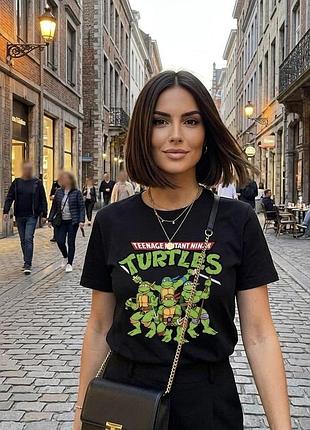 Футболка fb sister the turtles чорного кольору