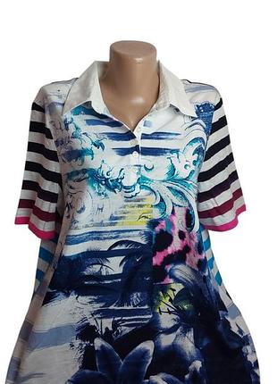 Акция 1+1 = 3 красивая футболка gerry weber хлопок эластан трикотаж