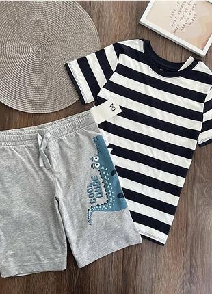 Футболка шорти для хлопчика 9/10 років 134/140р h&m c&a