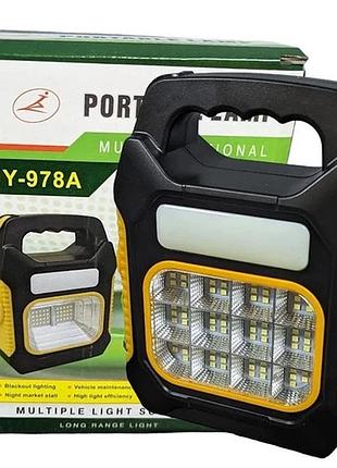 Фонарь светодиодный прожектор jy-978d-led+12cob, фонарь аварийный светодиодный аккумуляторный