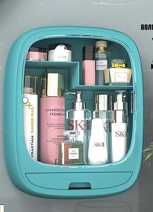 Органайзер для косметики настінний u-beauty wall cosmetic box підвісний б'юті бокс із прозорими дверцятами та ящик