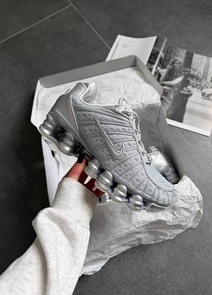 👟 кросівки   nike shox sivler      / наложка bs👟