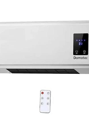 Тепловентилятор-дуйка с пультом управления domotec ms 5962 настенный обогреватель для дома 2000вт