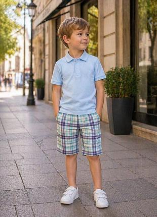 Футболка поло котонові шорти для хлопчика 5/6 років 110/116р carter’s h&m