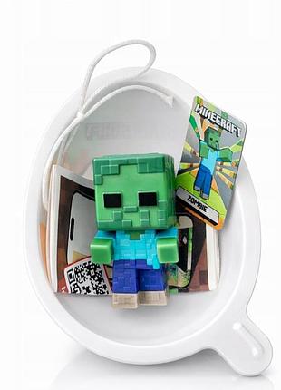 Фигурка kinder joy minecraft майнкрафт - zombie, зомби