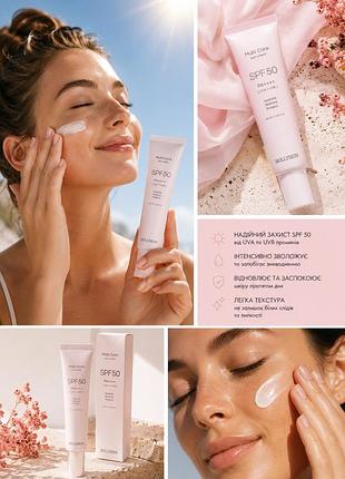 Сонцезахисний крем для обличчя hollyskin multi care. spf 50