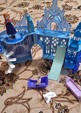 Замок ельзи mattel ельза, анна олаф ляльки