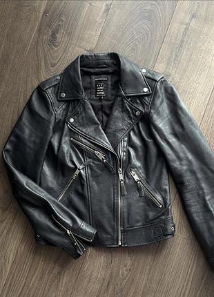 Косуха шкіряна zara, куртка, байкерка