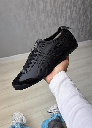 👟 кроссовки asics onitsaka tiger mexico 66 all black 🇻🇳       / наложка bs👟