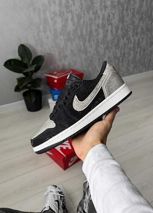 👟 кроссовки nike air jordan 1 swarovski stealth / наложка bs👟