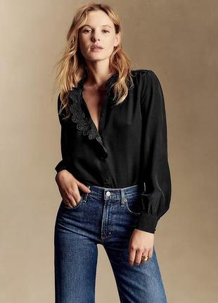 Шелковая блузка chlo shirt sezane