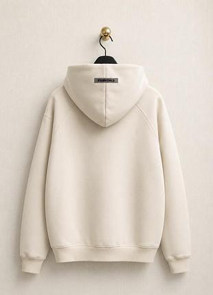 Худи оверсайз essentials fear of god кремовый xs 3
