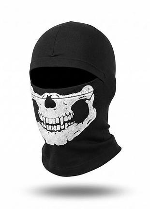 Балаклава skull черная тр6935