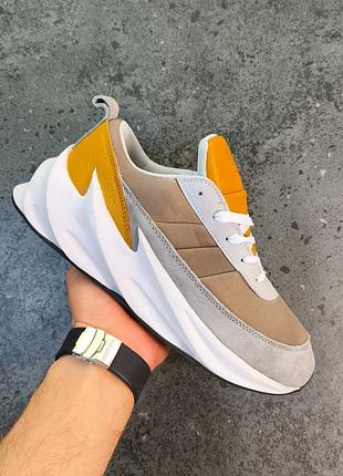 Кроссовки adidas sharks beige grey white распродаж sale