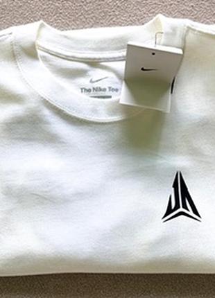 Оригибальный лонгслив the niketee (cша), ноой с бирками. стильный белый цвет, качественный плотный хлопковый материал, принт на спине и на рукаве