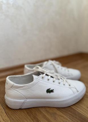 Шкіряні кеди кросівки lacoste оригінал