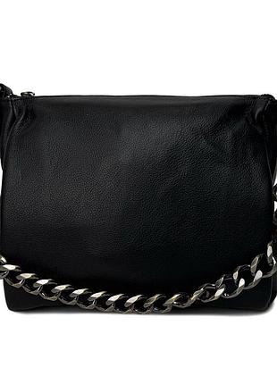 Модная женская сумка натуральная кожа черный арт.fir2554 black maryam туреччина