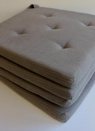 Подушка на стул ikea justina 301.750.03 серая 4 шт