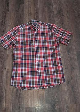Мужская уникальная рубашка с коротким рукавом тенниска gant оригинал