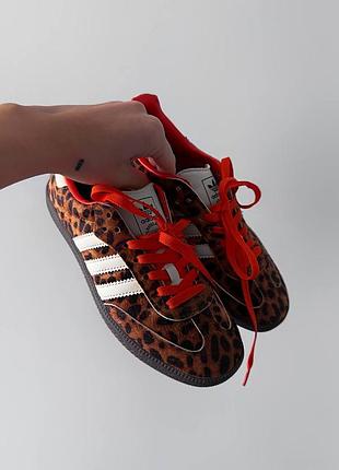 👟 кеди adidas samba og preloved red leopard / наложка bs👟