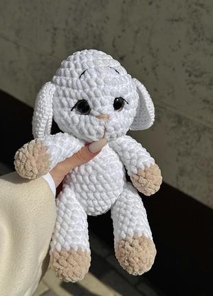 В’язана плюшева іграшка овечка (вівця, ягня) ручної роботи handmade