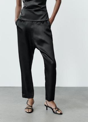 Сатинові штани zara p m