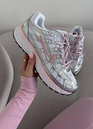 👟 кросівки nike p-6000 white elementary pink        / наложка bs👟