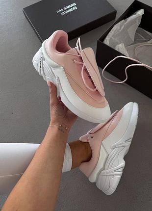 👟 кроссовки adidas x raf simons antei pink/white / наложка bs👟