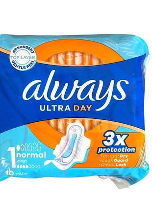 Гігієнічні прокладки always ultra ultra day normal 10 шт.