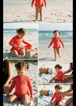 Купальник на девочку слитный zara 4-5 лет
