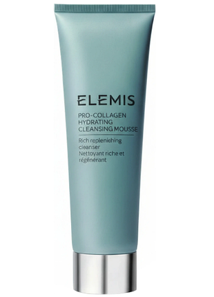 Elemis pro-collagen hydrating cleansing mousse зволожувальний мус для щоденного очищення шкіри, 30 мл