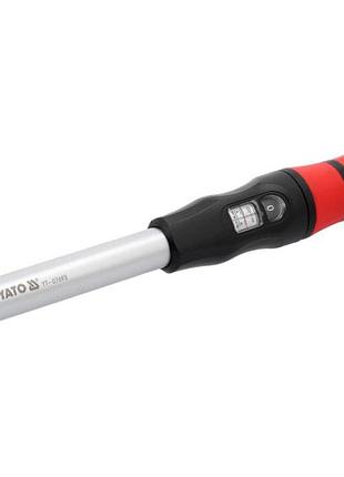 Ключ динамометричний з налаштувальним вічком yato : квадрат 3/8", f= 20- 120 нм, l= 425 мм [6]