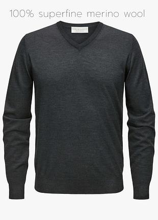 Пуловер светр вовна мериноса filippo de laurentiis extrafine merino wool італія