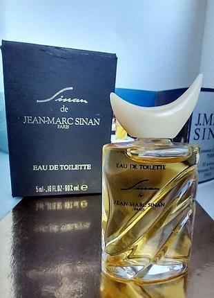 Sinan jean-marc sinan миниатюра 5мл винтаж