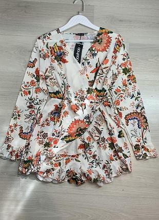 Неймовірна нова коротка сукня boohoo з біркою стильна облягаюча міні сукня поліестер розмір s (44 ua) вечірня casual party dress
