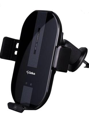 Холдер з бездротовою зарядкою gelius tesseract gp-wch010x black