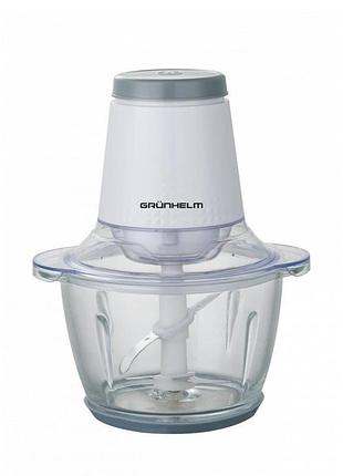 Измельчитель кухонный grunhelm ebs-500g стеклянная чаша 1.2 л 500 вт белый