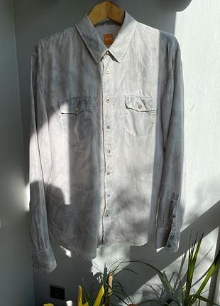 Сорочка лляна hugo boss xl