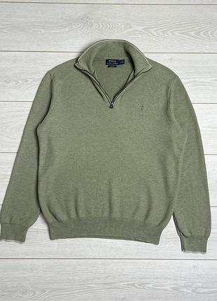 Чоловічий светр polo ralph lauren 1/3 zip old money