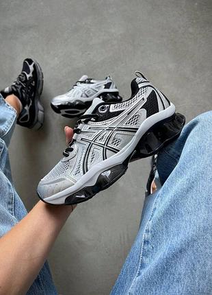 😍 женские кроссовки asics gel-quantum black/silver