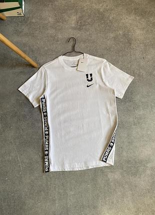 Nike unam voice f.c. pumas tee оригінал нова чоловіча футболка майка біла спортивна футбольна клубна літня на літо брендова фірмова оригінальна