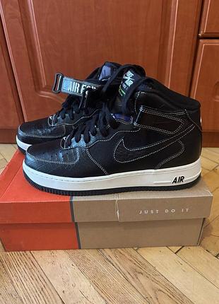 Nike air force 1 чорні кросівки 42.5 розмір нові оригінал