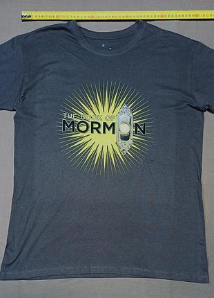 Плечі 51 см the book of mormon 
 size  m темносіра футболка