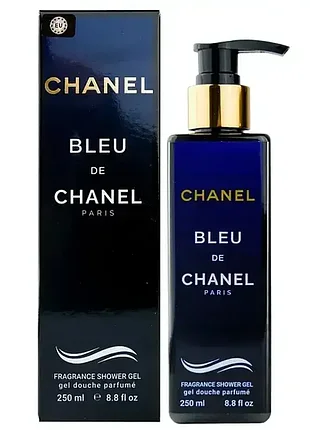 Чоловічий парфумований гель для душу в стилі chanel bleu de chanel
