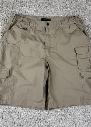 Чоловічі тактичні бежеві шорти 5.11 tactical повсякденні з кишенями