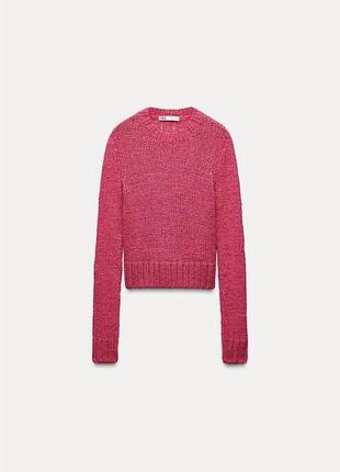 Вязаний рожевий светрик zara