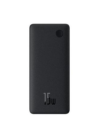 Зовнішній акумулятор baseus airpow lite power bank 10000mah 15w cosmic black (with simple series data cable usb to type-c 30cm