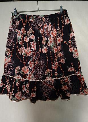 Юбка летняя штапель, длина 62.